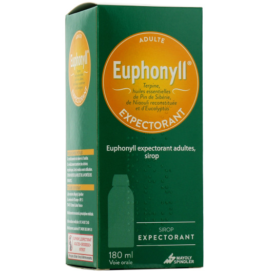 Euphonyll Toux grasse sirop 180 ml
