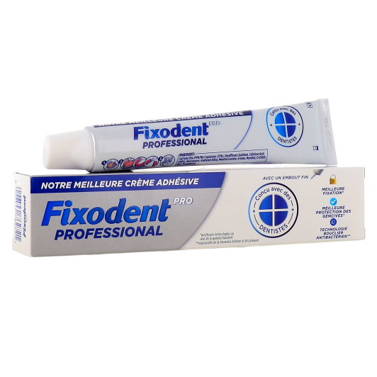 FIXODENT PRO Crème adhésive fixation forte pour appareil dentaire, soi