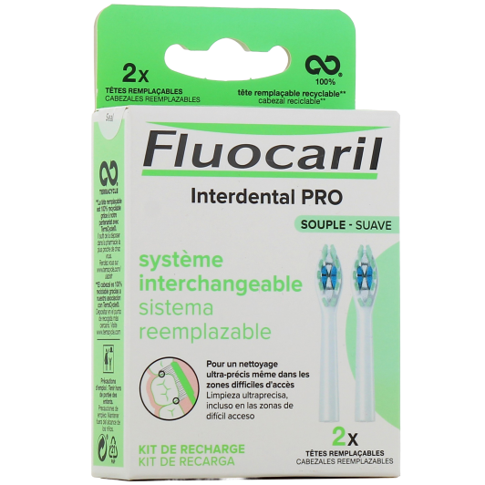 Fluocaril Interdental Pro Brosse à Dents Tête Remplaçable
