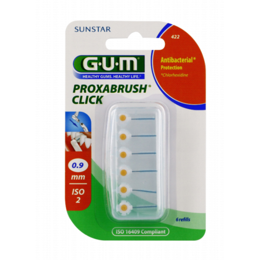 Gum Proxabrush Click Brossettes pour manche double Click