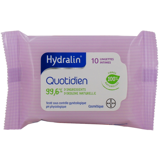 Lingettes Hydralin® Quotidien, une toilette intime à tout moment