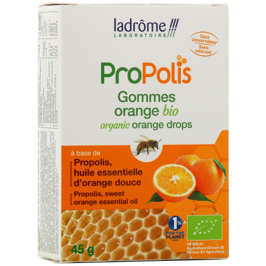Ladrôme ProPolis Gommes Orange Bio 45g