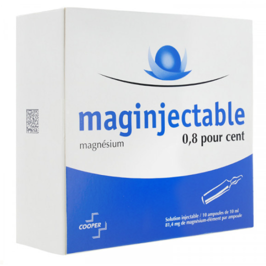Maginjectable 0,8% 10 Ampoules