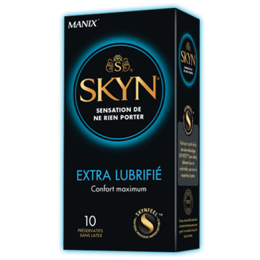 Manix Skyn Extra Lubrifié 10 Préservatifs sans latex