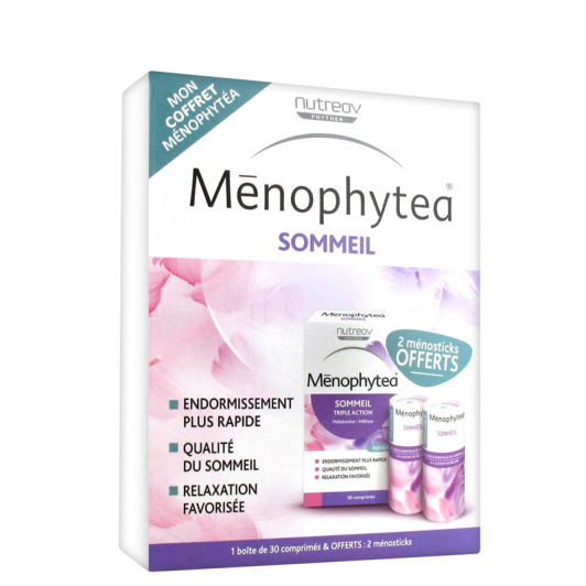 Ménophytea Coffret Sommeil 30 comprimés + 2 Ménosticks Sommeil OFFERTS