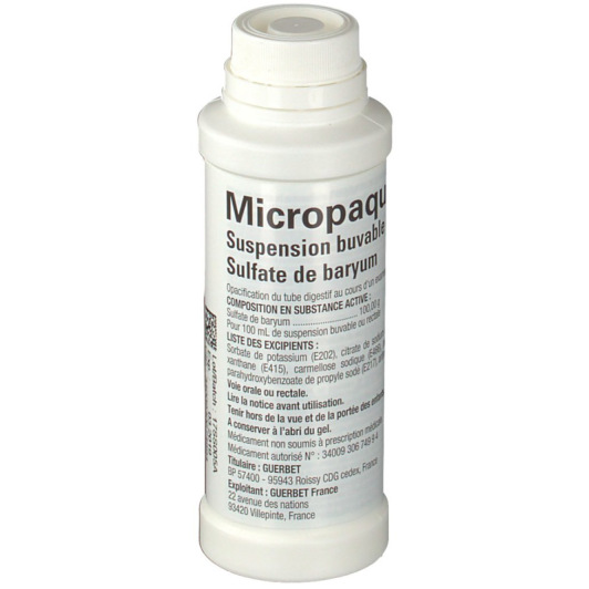 Micropaque Suspension Buvable ou Rectale 150ml