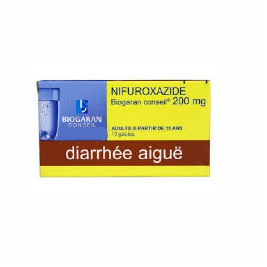 Nifuroxazide 200 mg Biogaran Conseil 12 gélules