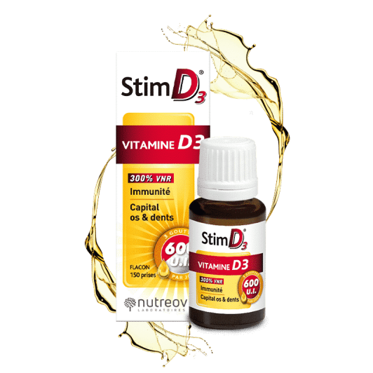 Nutreov Stim D3 Vitamine D3 600 UI en Gouttes