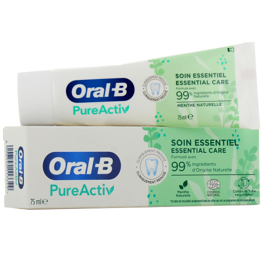 Oral B Gel dentifrice PureActiv Soin Essentiel
