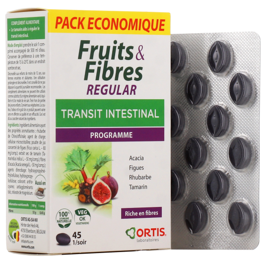Ortis Fruits & Fibres Regular Transit Intestinal Comprimés