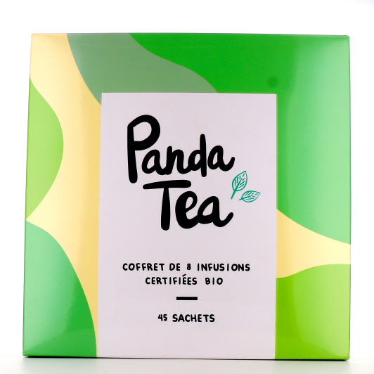 Panda tea Coffret Infusions 8 mélanges 45 sachets