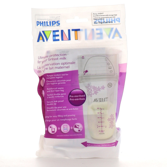 Lot 3 sachet de conservation du lait maternel - Philips AVENT