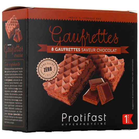 Protifast En-Cas Gaufrettes Chocolat x8
