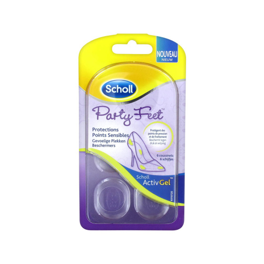 Scholl Party Feet Protection Points Sensibles 6 coussinets