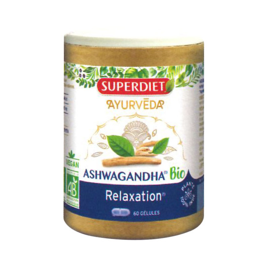 Super Diet Ayurvéda Ashwagandha Bio Relaxation 60 gélules