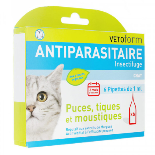Vetoform Pipettes Antiparasitaires Chat
