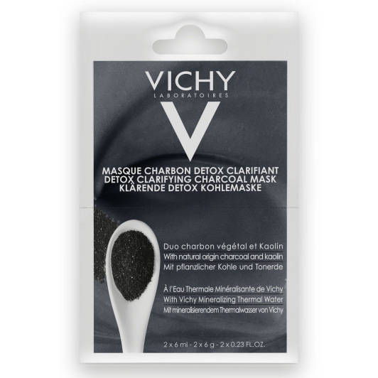 Vichy Masque Charbon Détox Clarifiant Bi-dose 2x6ml