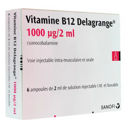 Vitamine B12 Delagrange 1000µg / 2ml