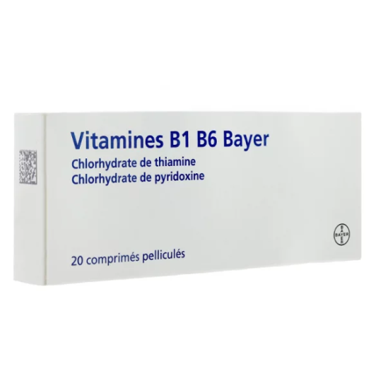 Vitamines B1 B6 Comprimés Bayer