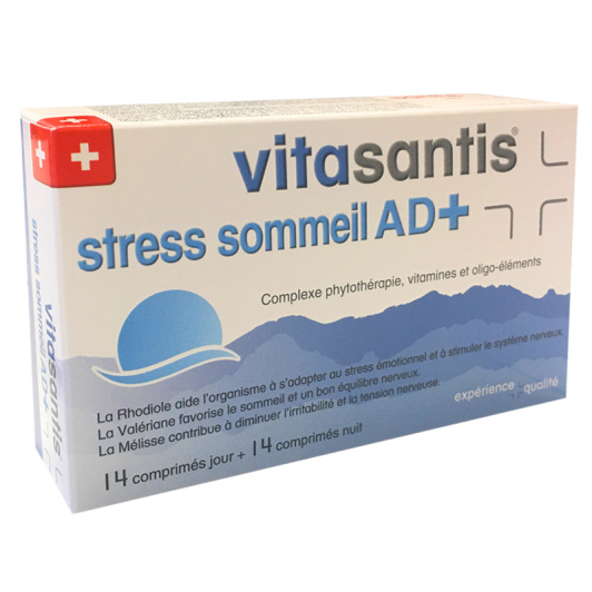 Vitasantis stress sommeil AD+ 28 comprimés