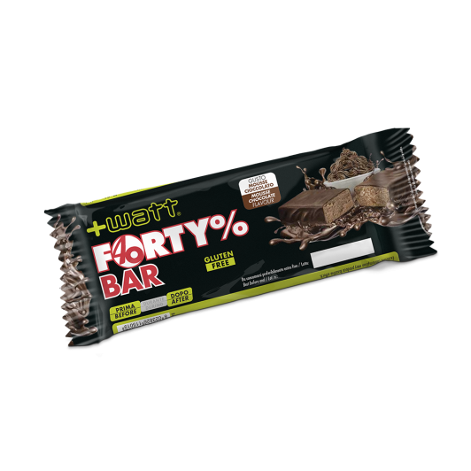 +Watt Barre protéinée Forty% Bar Mousse-Chocolat 80 g