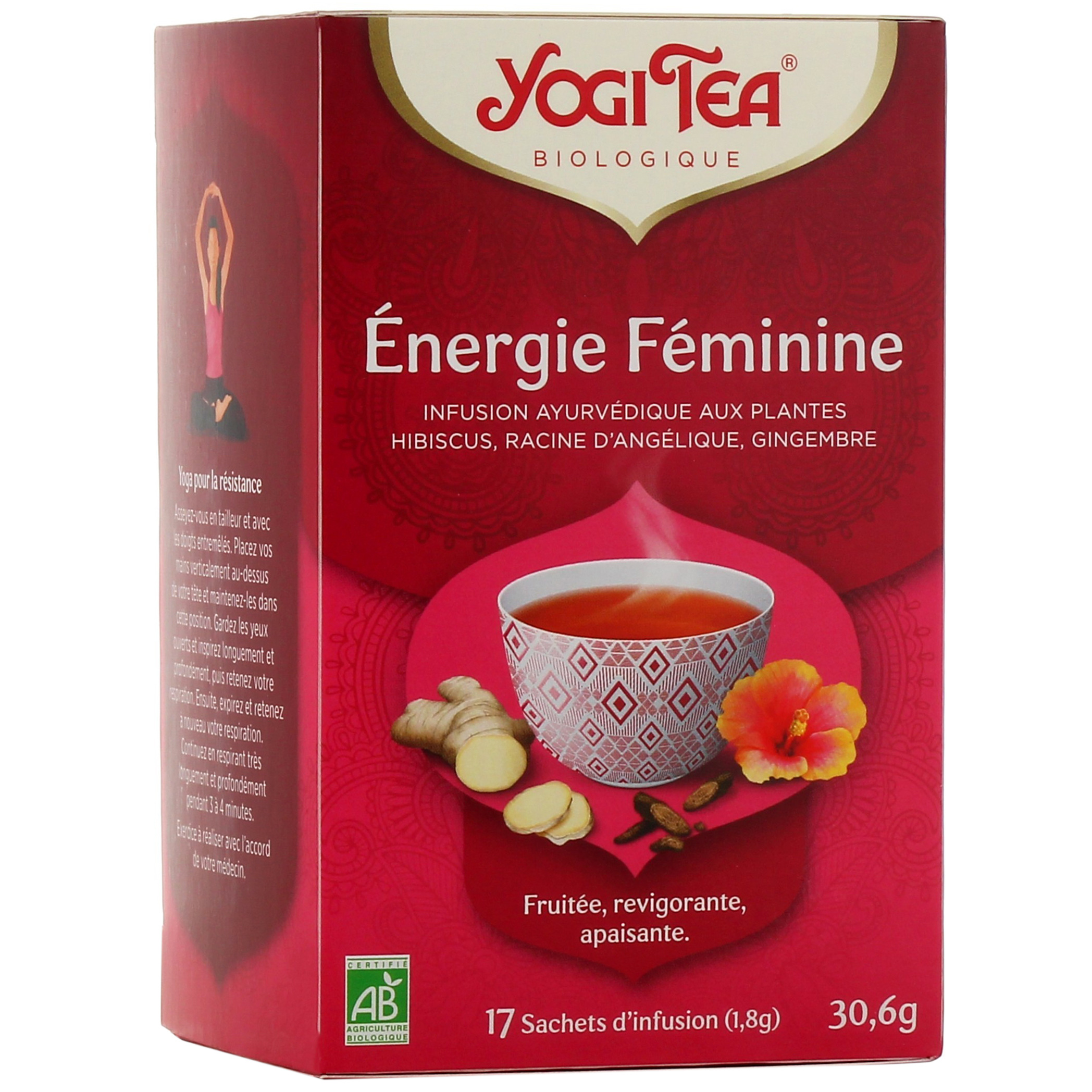Yogi Tea Energie Féminine : infusion ayurvédique aux plantes et épices