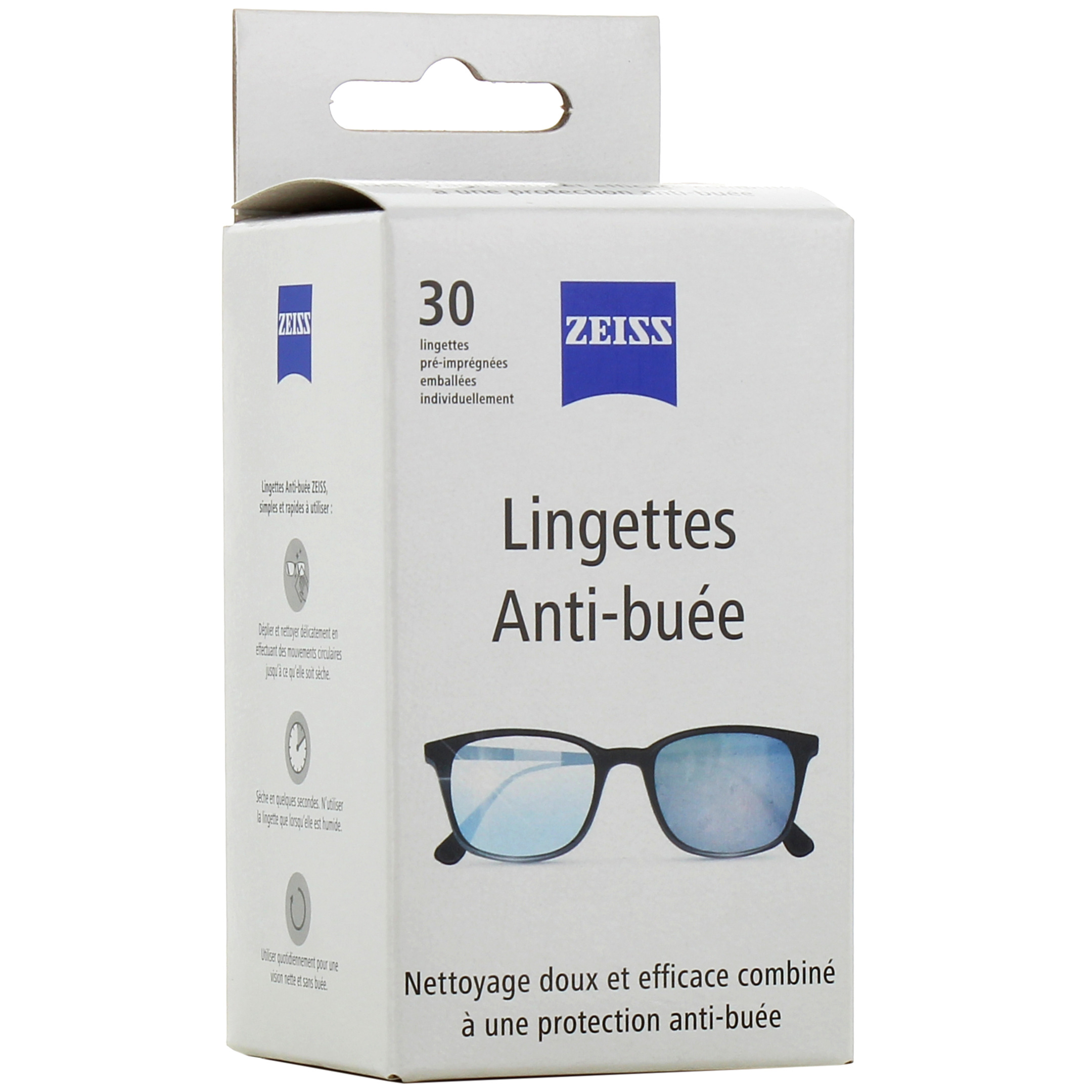 Polyclean Lingettes nettoyantes pour lunettes Anti-buée 1 pièce, assortie