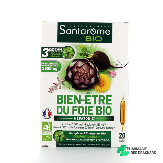 Santarome Bio Bien-Être du Foie 20 ampoules