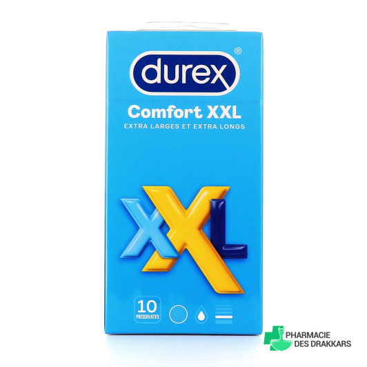 Durex Comfort XXL Préservatifs Extra-Larges et Extra-Longs