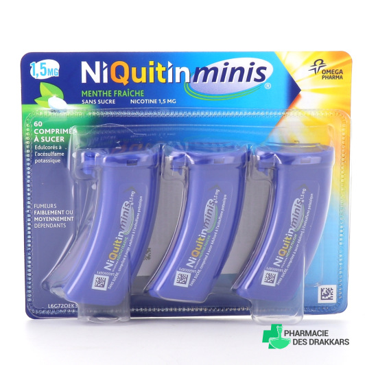 Niquitin Minis 1,5 mg Sans sucre