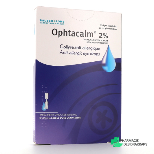 Ophtacalm 2% Collyre Anti-allergique 10 unidoses