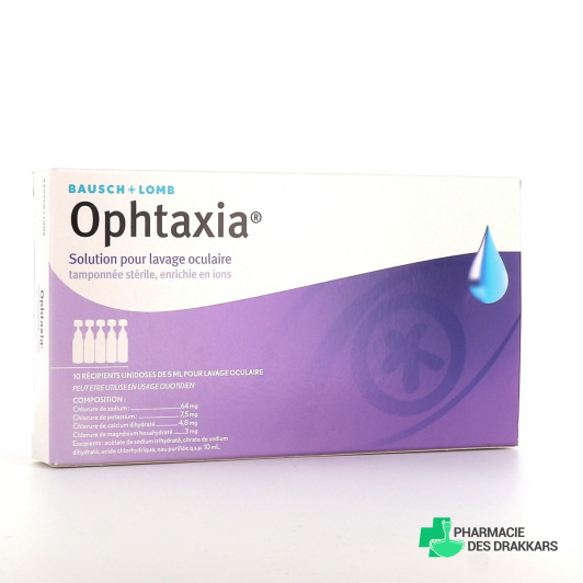 Ophtaxia Solution de Lavage Oculaire x10