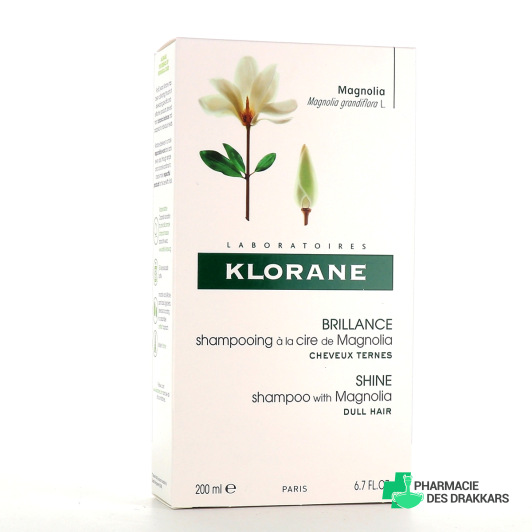Klorane Shampooing à la cire de Magnolia Brillance 200ml