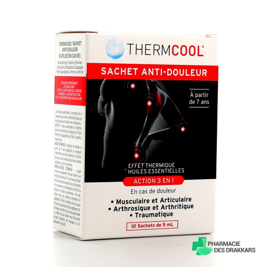 ThermCool Gel Anti-Douleurs Froid + Huiles Essentielles