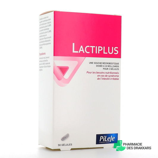 Pileje Lactiplus Digestion Transit 56 gélules