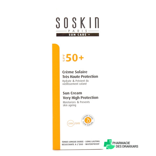 Crème solaire très haute protection SPF 50 +
