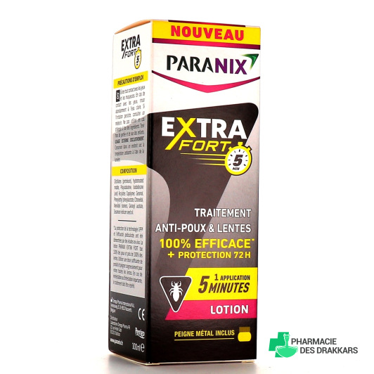 Paranix Extra Fort 5 Minutes Lotion Anti-Poux et Lentes