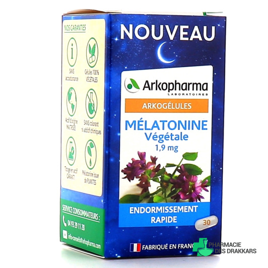 Arkogélules Mélatonine Végétale 1,9 mg