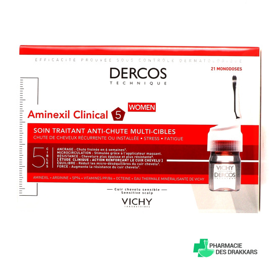 Vichy Dercos Aminexil Clinical 5 Soin traitant Anti-chute 21 monodoses