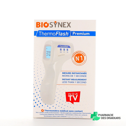 Biosynex ThermoFlash Premium Thermomètre médical Sans Contact