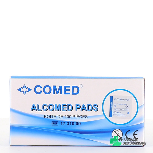 Alcomed Pads Tampons Désinfectant x100