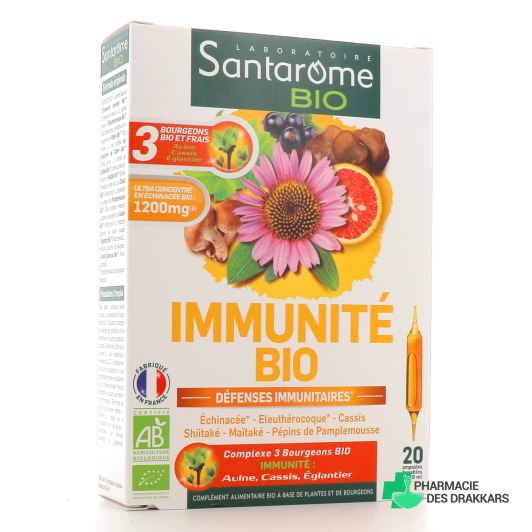 Santarome Immunité Bio 20 ampoules