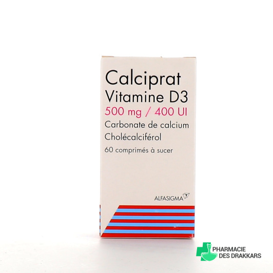 Calciprat Vitamine D3 500mg - 60 comprimés à sucer