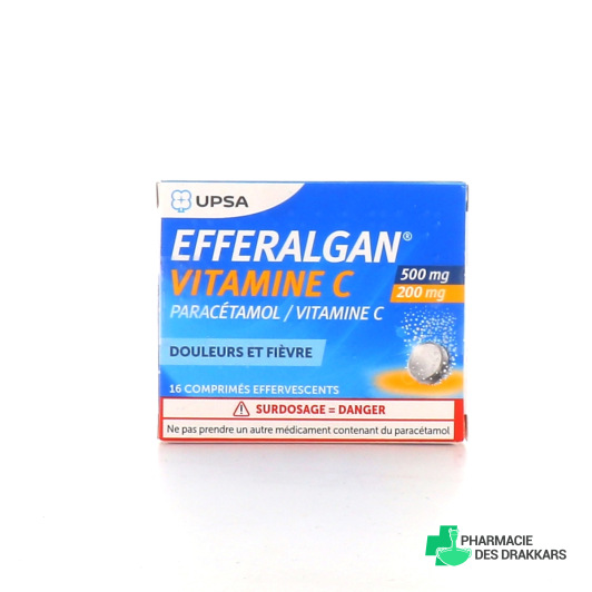 Efferalgan Vitamine C 500mg 200mg effervescents