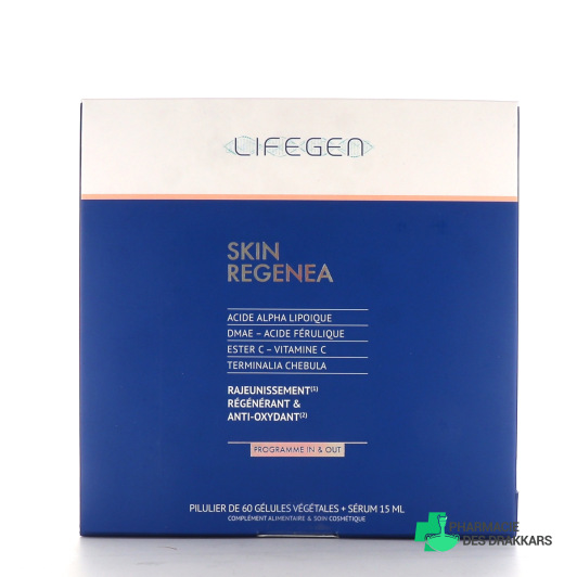 Biocyte Lifegen Skin Regena In & Out 60 gélules + sérum 15 ml