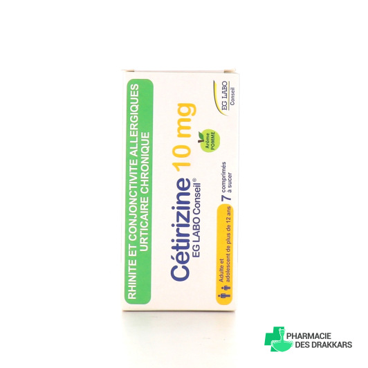 EG Labo Cetirizine 10 mg comprimé à sucer