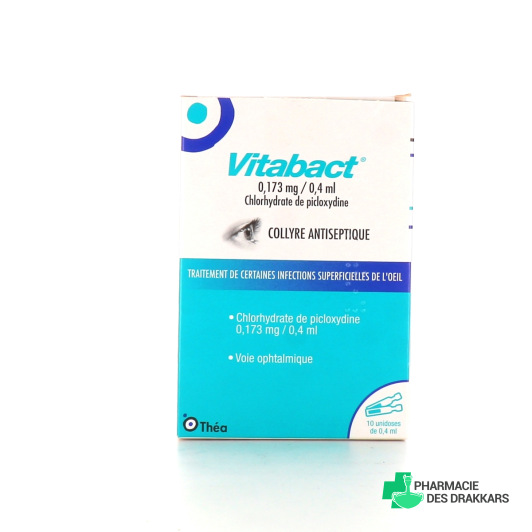Vitabact collyre 10 unidoses