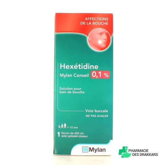 Hexetidine 0,1% Mylan 400 ml
