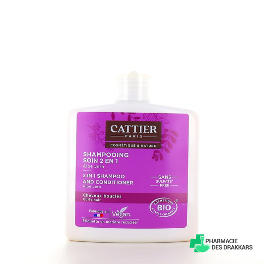 Cattier Shampooing Soin 2 en 1 Bio Cheveux Bouclés