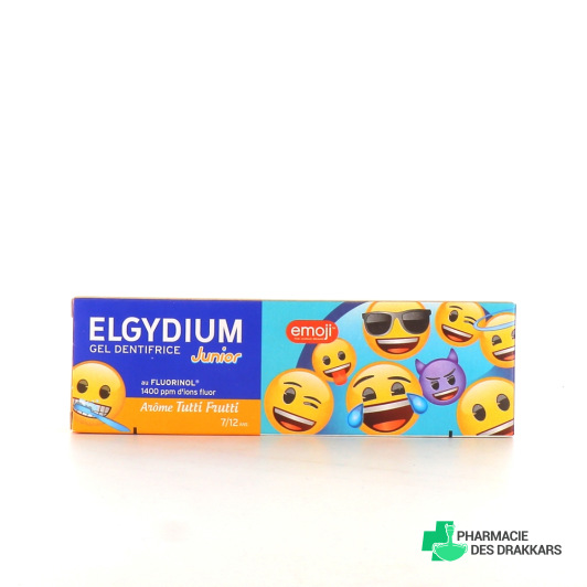 Elgydium Junior Emoji Dentifrice 7-12 ans Tutti Frutti
